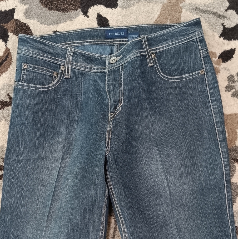 The Blues Denim JEANS Missy Size 11/12 Vintage Bootcut 32x32 - Picture 5 of 9